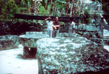 Indonesia - Grave stones at Lake Toba, Sumatra